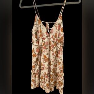 Endless blu. Floral pink/orange dress